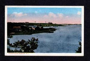 RI View Fort Adams Harbor NEWPORT RHODE ISLAND POSTCARD