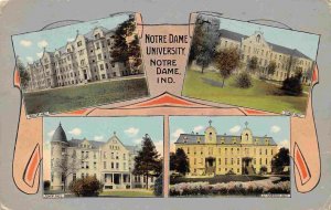 Notre Dame University Notre Dame Indiana 1912 postcard