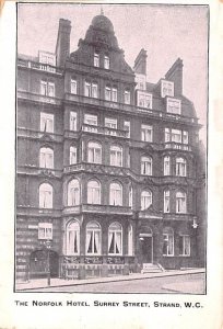 Norfolk Hotel, Surey Street Strand United Kingdom, Great Britain, England Wri...