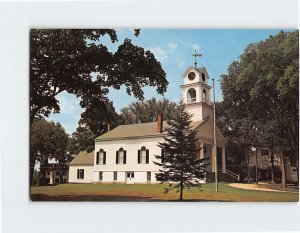 Postcard First Baptist Church, Paris Hill, Paris, Maine