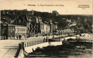 CPA Fécamp La Digue Promenade et les Chalets (993023)