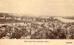 1911 Birdseye View Marietta Ohio postcard 13004