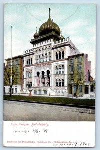 Philadelphia Pennsylvania PA Postcard Lulu Temple Castle Building Exterior View