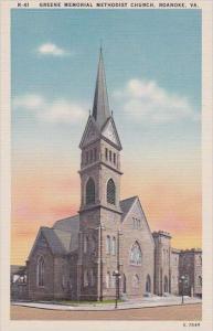 Virginia Roanoke Greene Memorial Methodist Church
