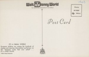 Walt Disney World It's A Small World European Children Chrome Postcard 04.02