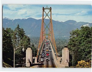 Postcard Lion's Gate Bridge Vancouver BC Canada