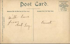 Newport ME Weymouth Wool Co Plant RR Train c1910 Postcard