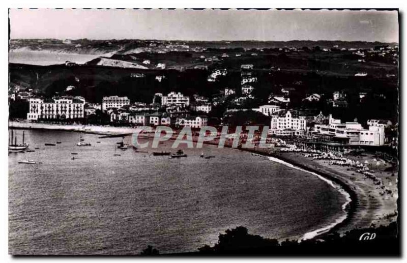 Modern Postcard Saint Jean de Luz Beach and taken to the Tower of Boragain