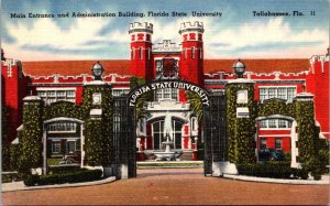 Florida Tallahasse Florida State Univerity Main Entrance & Administrtion Bldg