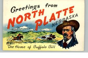 North Platte NE Buffalo Bill Cowboy Postcard