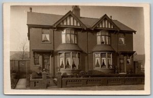 RPPC  European Style Home Real Photo  Postcard  c1910