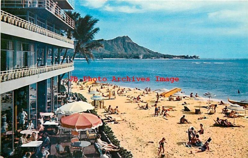 8 Different Postcards Showing the Reef Hotel on Waikiki Beach Hawaii