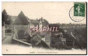 Old Postcard Avallon Vue Prize De La Rue Saint Lazare