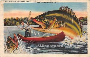 The Fishing is Great Here - Lake Huntington, New York