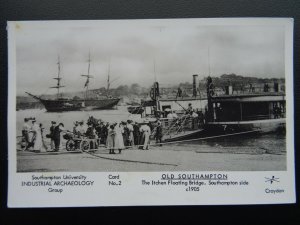 SOUTHAMPTON Itchen Floating Bridge c1905 RP Postcard by Pamlin Repro Card 2