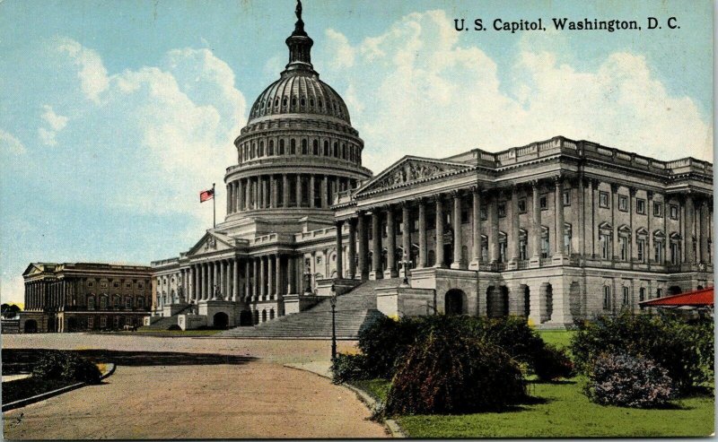 US United States Capitol Washington DC Antique Postcard DB UNP Unused Reynolds 