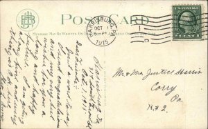 HARRISBURG PA Penn Railroad Station c1910 Postcard