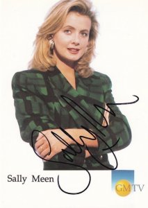 Sally Meen TV Weathergirl GMTV Weather Presenter Hand Signed Photo