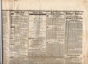 1866 BALTIMORE MD ADVERTISER NEGRO SUFFRAGE BASEBALL CONVENTION (PAID PLAYERS?)