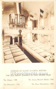 Interior of Christ Church - Boston, Massachusetts MA  