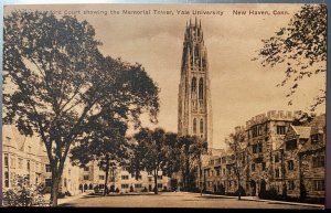 Vintage Postcard 1907-1915 Yale University, Memorial Tower, New Haven, CT