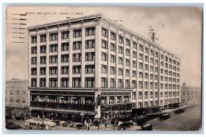 Peoria Illinois IL Postcard Black And Kuhl Co. Building 1938 Posted Vintage