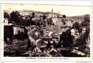 Faubourg du grund et Ville Haute, Luxembourg,PU