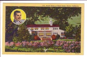 Portrait and Ranch Home of Clark Gable, Encino, California