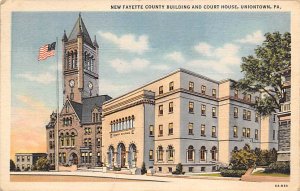 New Fayette County Building, Court House Uniontown, Pennsylvania PA  