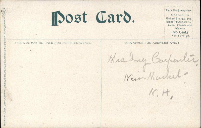 Exeter New Hampshire NH Golf Club House c1910s Postcard