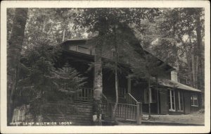 Inlet Seventh Lake Adirondacks NY I Think Wiltwick Lodge Real Photo Postcard