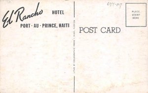 El Rancho Hotel Haiti Postcard