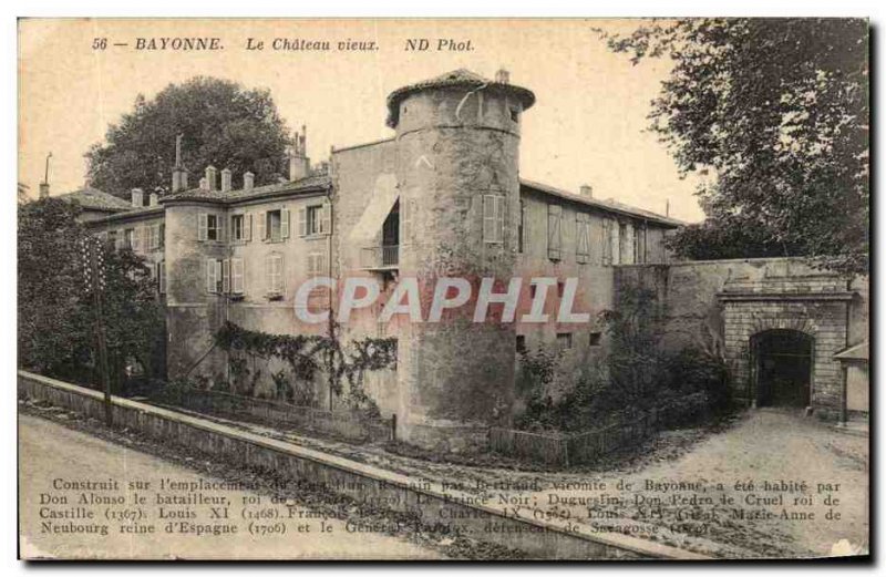 Old Postcard Bayonne The old castle