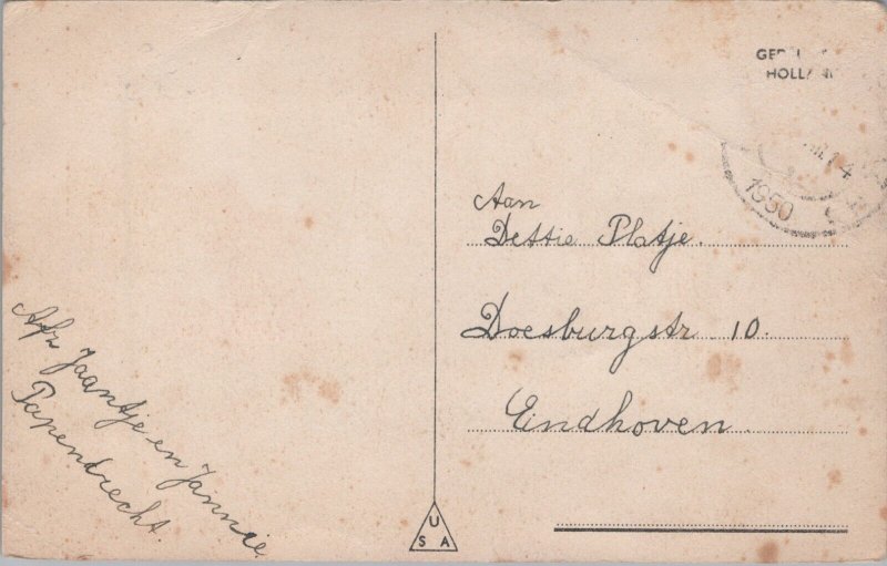 Anthropomorphic Cats Fishing Vintage Postcard C080