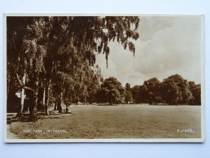 Cambridgeshire WISBECH The Park c1950s RP Postcard by Valentine K1689