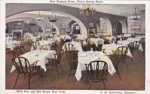 New York City Prince George Hotel New England Room