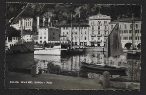 Hotel Europa at Port Del Garda RPPC Used c1940s