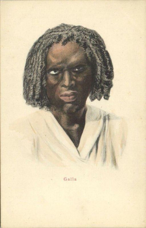 ethiopia, Native Galla Type Male, Oromo (ca. 1899)