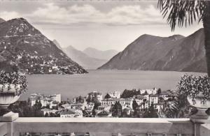 Switzerland Lugano Paradiso e Monte Bre 1954 Photo