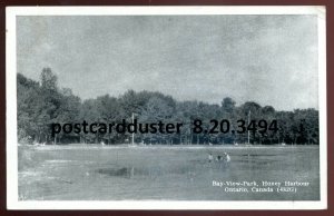 h2900 - HONEY HARBOUR Ontario Postcard 1940s Bay View Park