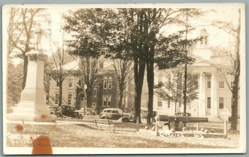 WELLSBORO PA TIOGA COUNTY COURT HOUSE VINTAGE REAL PHOTO POSTCARD RPPC