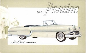 Car Auto Advertising 1954 Pontiac Star Chief Convertible Vintage Postcard