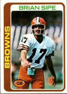 1978 Topps Football Card Brian Sipe Cleveland Browns sk7116