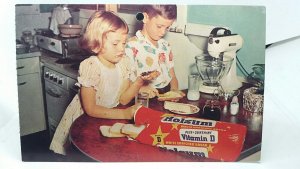 Ogdens Holsum Bakeries Ogden Utah Children Eating Holsum Bread Vintage Postcard