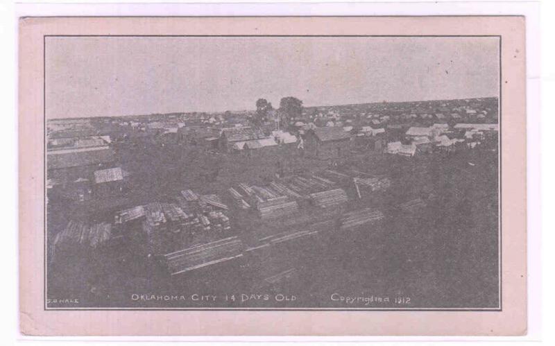 Oklahoma City Panorama 14 Days Old OK 1912c postcard