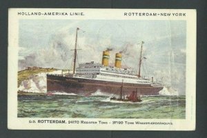 1930 PPC D D Rotterdam 24170 Register Tons 37190 Tons Wasserverdrangung---