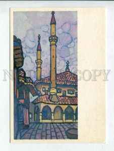 431099 USSR 1977 year Khimich  Bakhchisaray two mosques postcard