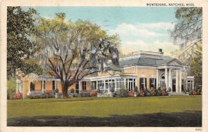 E67/ Natchez Mississippi Postcard 1936 Monteigne Mansion