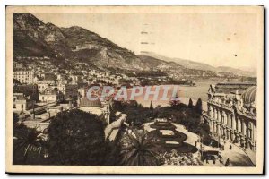 Old Postcard Monte Carlo Alpes Maritimes General view on the Cap Martin