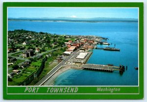 2 Postcards PORT TOWNSEND, Washington WA ~ Aerial Views JEFFERSON COUNTY  4x6